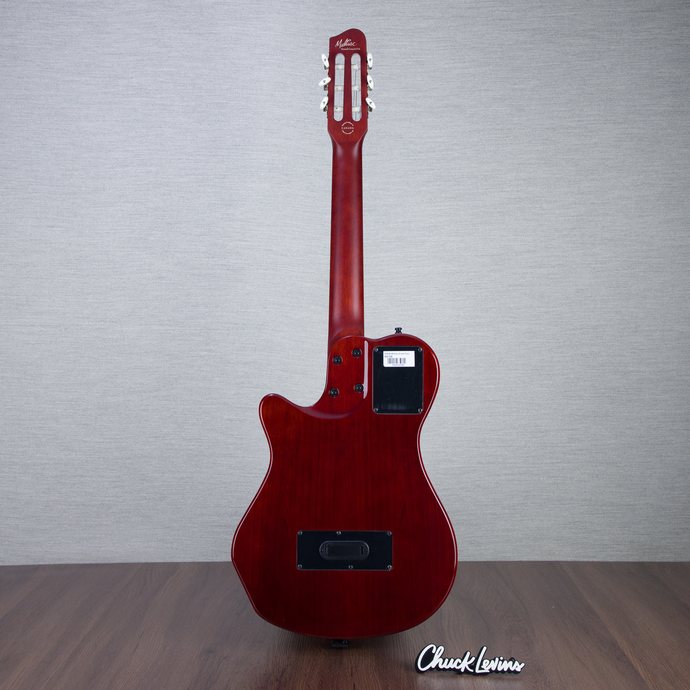 Godin MultiAc Grand Concert SA Nylon String Acoustic-Electric Guitar - Trans Black - CHUCKSCLUSIVE - #25311335