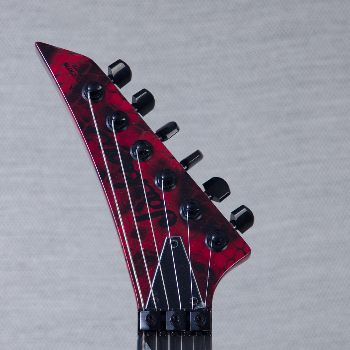 Jackson Custom Shop Warrior Electric Guitar - Snake Skin Red - #J11248