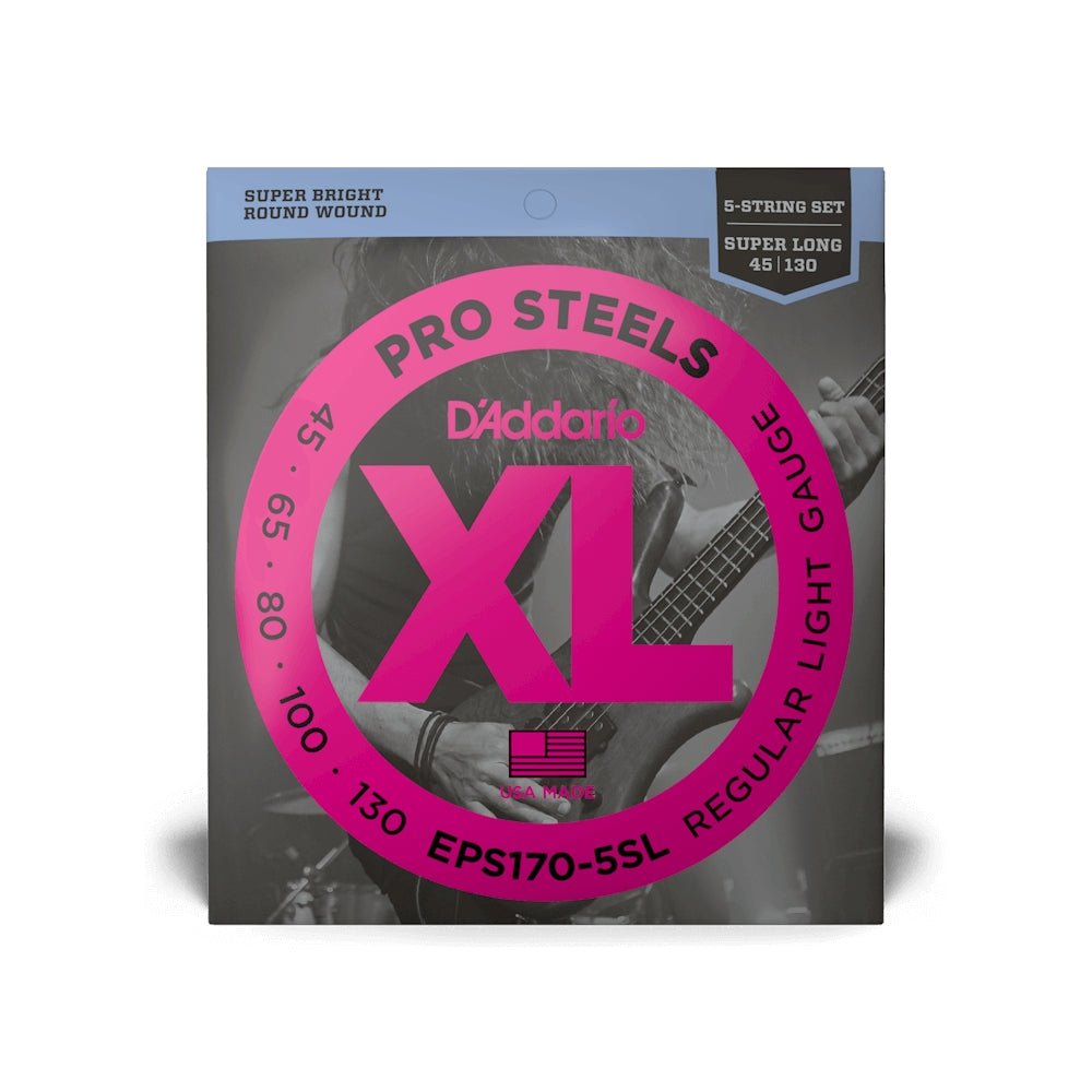 D'Addario EPS170-5SL Regular Light 5-String Super Long Scale Bass Strings
