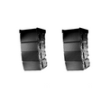QSC Wideline WL3082BK Install Package with 8 WL3082BK and 2 AF3082-S-BK Small Frame Array