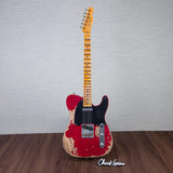 Fender Custom Shop 1952 Telecaster Electric Guitar Super Heavy Relic - Aged Bing Cherry Transparent - #R142796