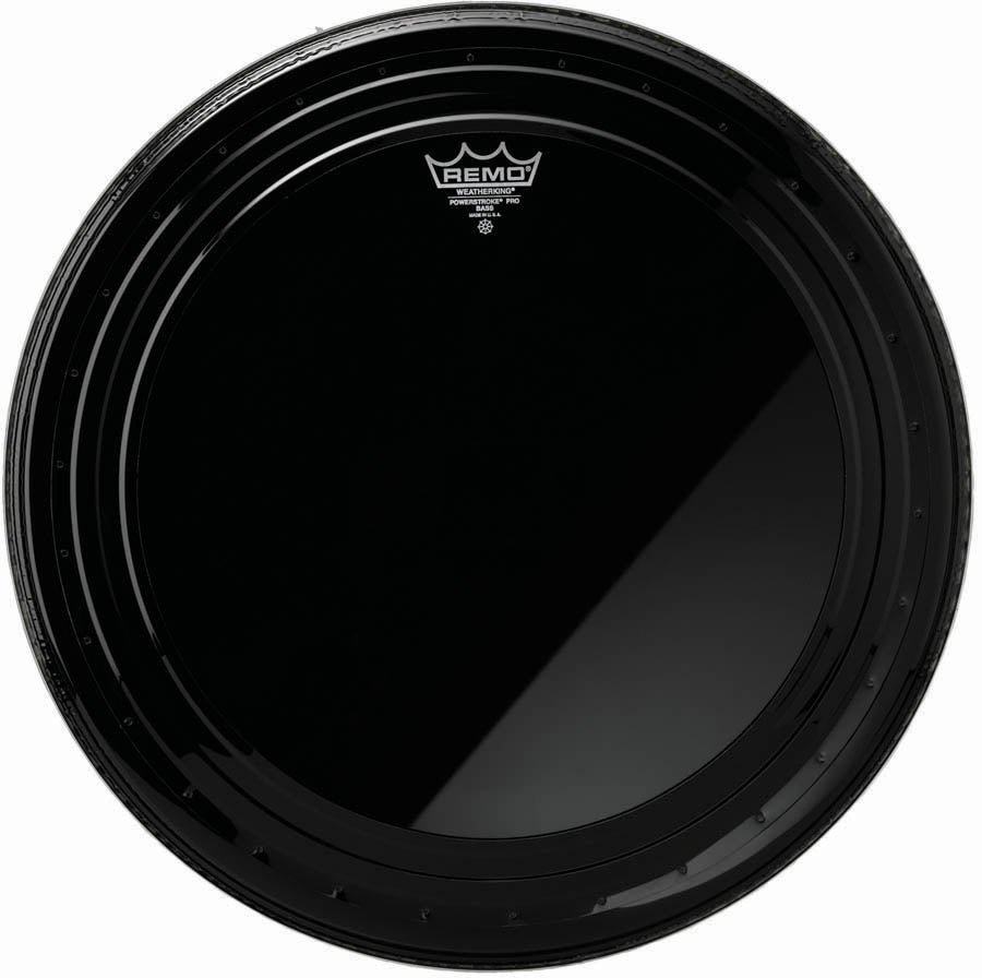 Remo 22" Powerstroke Pro Ebony Bass Drum Head