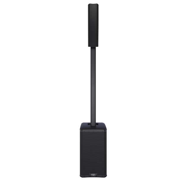 QSC KC12-BK 3000-Watts Active 3-Way Column Loudspeaker System - Black - Mint, Open Box