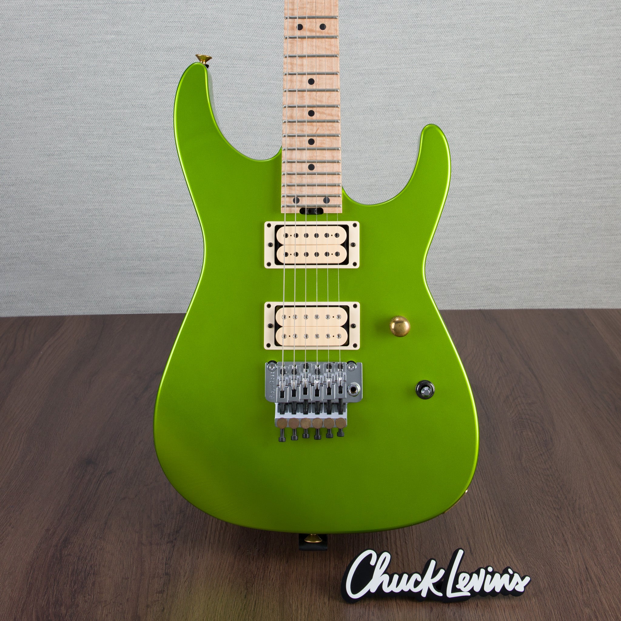 Charvel Masterbuilt Dinky 2H Electric Guitar - Lime Green Metallic