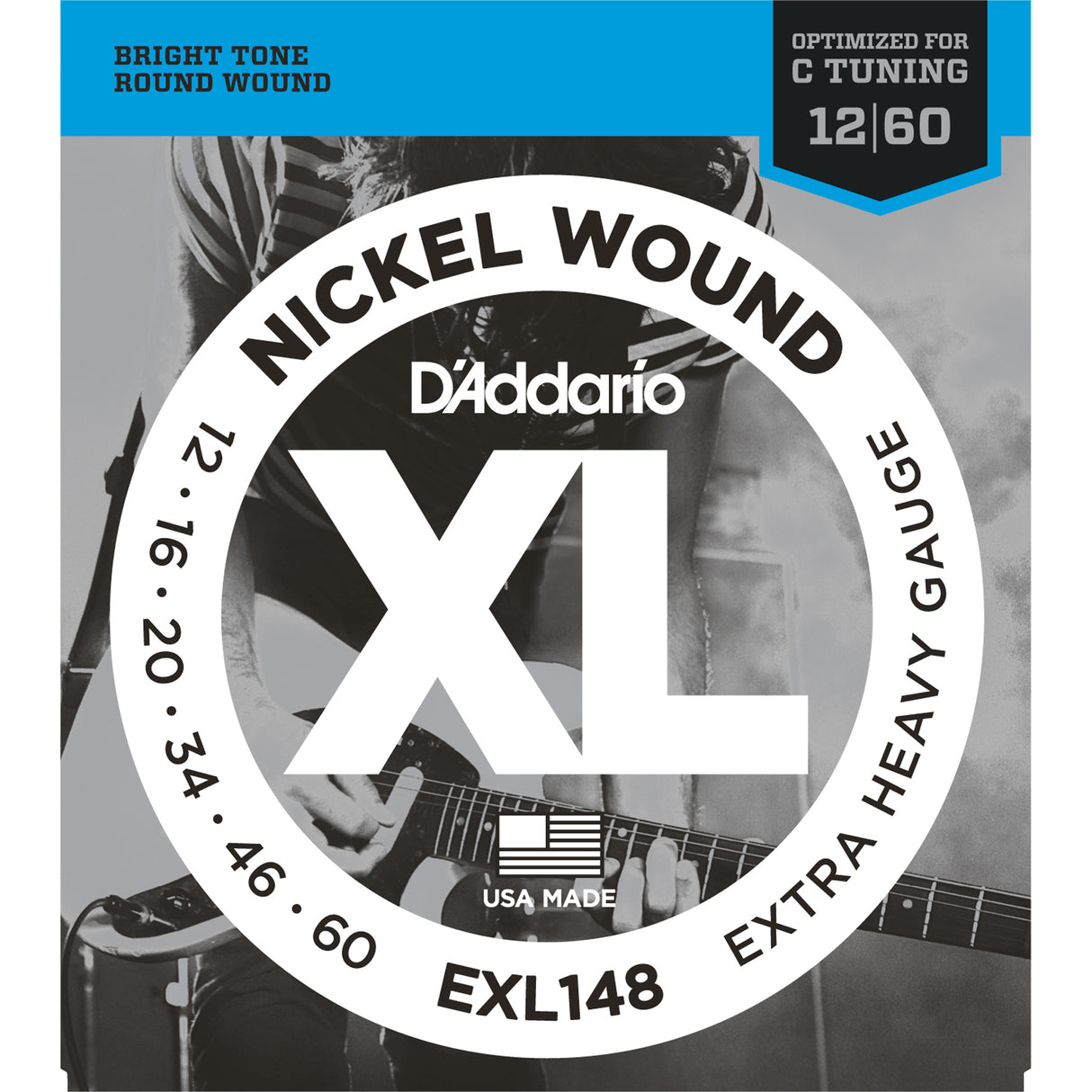 D'Addario EXL148 22251 Nickel Wound Electric Guitar Strings Extra-Heavy