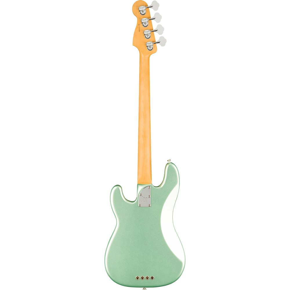 Fender American Pro II Precision Bass Guitar, Rosewood Fingerboard - Mystic Surf Green - Mint, Open Box
