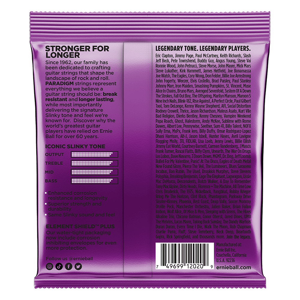 Ernie Ball 2020 Power Slinky Paradigm Electric Guitar Strings - .11-.048