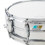 Ludwig 5x14 Inch Chrome Over Brass Snare Drum, Factory B-Stock