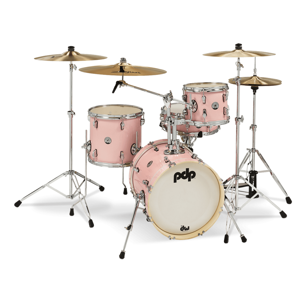 PDP New Yorker Drum Kit With 16 Inch Bass Drum - Pale Rose Sparkle