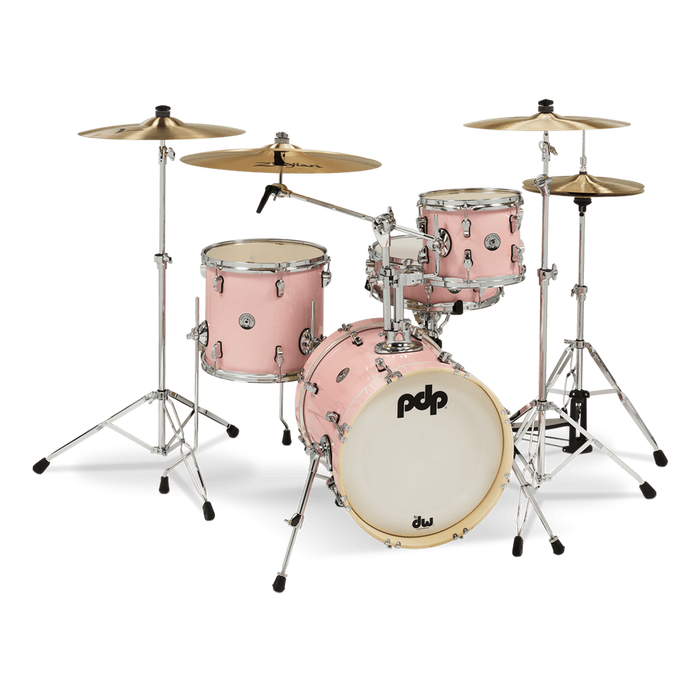 PDP New Yorker Drum Kit With 16 Inch Bass Drum - Pale Rose Sparkle