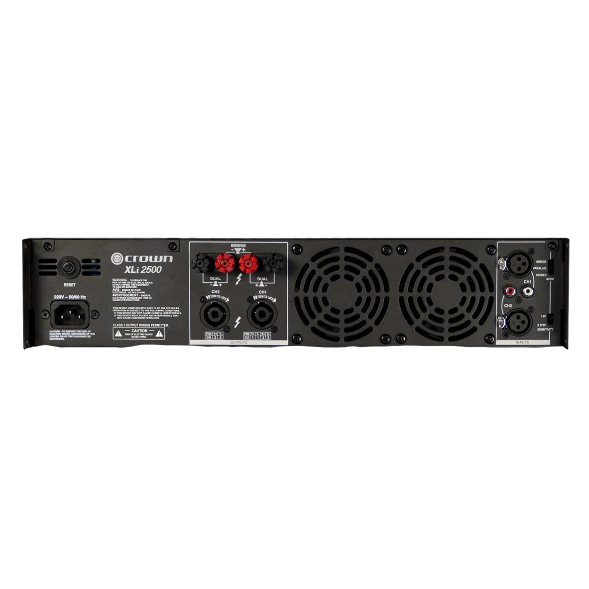 Crown XLI 2500 750-Watt 2-Channel Power Amplifier - Mint, Open Box