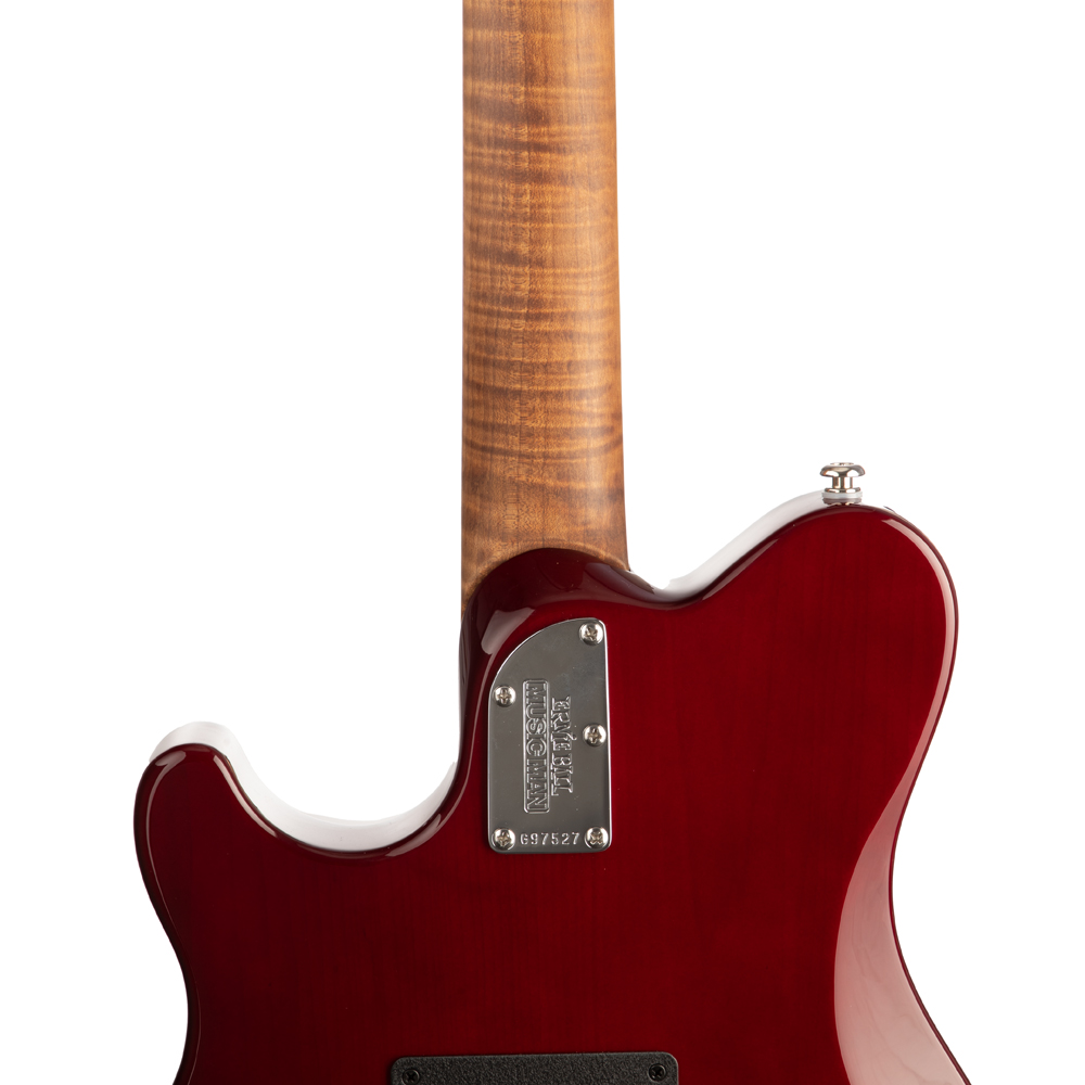 Music Man Quilt Maple Axis Electric Guitar - Roasted Amber - New