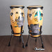 Meinl NINO Designer Series Wood Congas 8-Inch and 9-Inch Set with Basket Stands - Musical Zoo