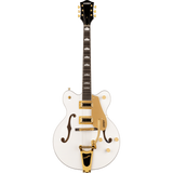 Gretsch G5422TG Electromatic Classic Double-Cut Hollowbody with Bigsby and Gold Hardware - Snowcrest White