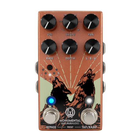 Warlus Audio Monumental Stereo Harmonic Tap Tremolo - Orange