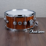 DW 6.5 x 14-Inch Collector's Maple Exotic Series Snare Drum - Natural Lacquer over Koa