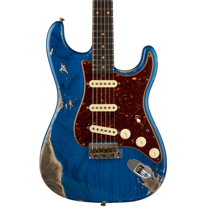 Fender Custom Shop 1962 Stratocaster Heavy Relic - Sapphire Blue Transparent - CHUCKSCLUSIVE - #R121469