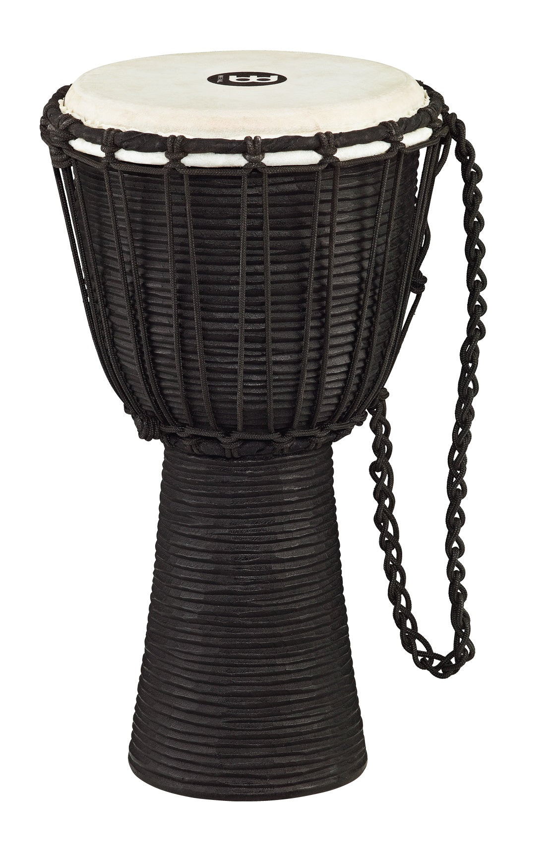 Meinl HDJ3-S Rope Tuned Headliner Series Wood Djembe Black River Series 8"