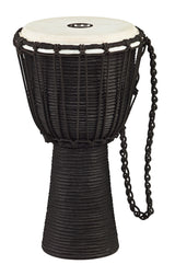 Meinl HDJ3-S Rope Tuned Headliner Series Wood Djembe Black River Series 8"