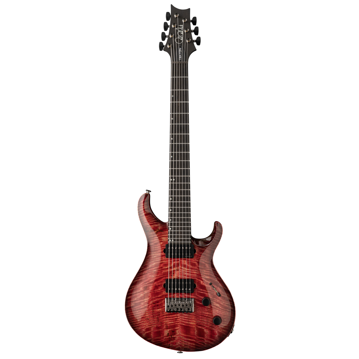 PRS Tekton SVN 7-String Electric Guitar with Black Satin Neck - Fuchsia Aura