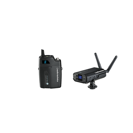 Audio-Technica ATW-1701 System 10 Digital Camera-Mount Wireless Lavalier Microphone System with No Mic - Mint, Open Box
