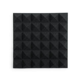 Gator GFW-ACPNL1212PCHA-2PK Charcoal 12 x 12 x 2-Inch Acoustic Pyramid Panel - 2 Pack