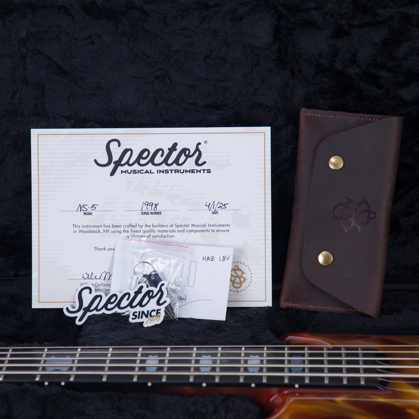 Spector USA Custom NS-5 Hot Rod Series Painted by Dan Lawrence Electric Bass Guitar - "Real Flame" - CHUCKSCLUSIVE - #1998