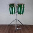 LP Custom Shop Junior Wood Conga Set - Green with Gold Hardware