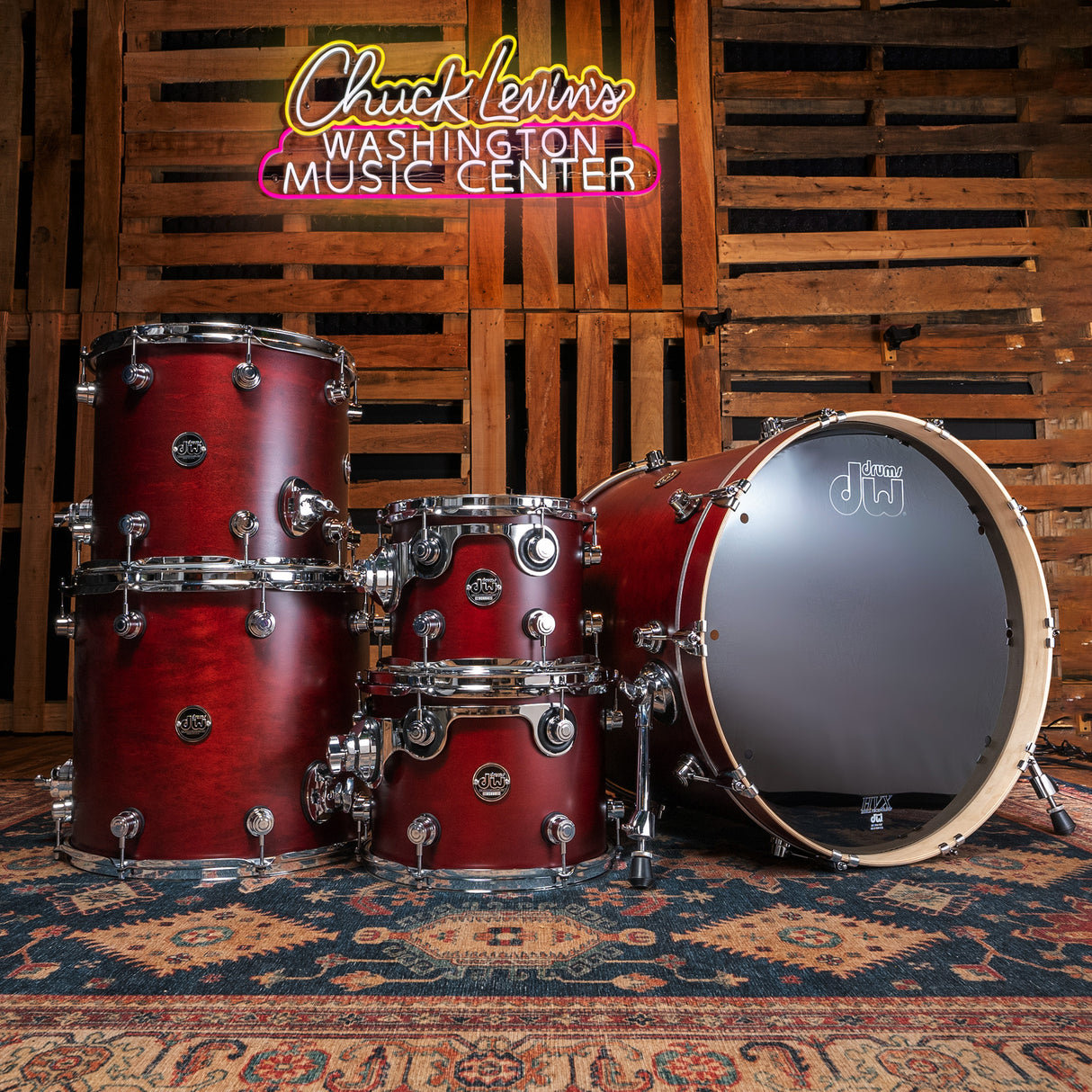 DW Performance Series 5-Piece 22-inch Kick Shell Pack - Tobacco Satin Oil