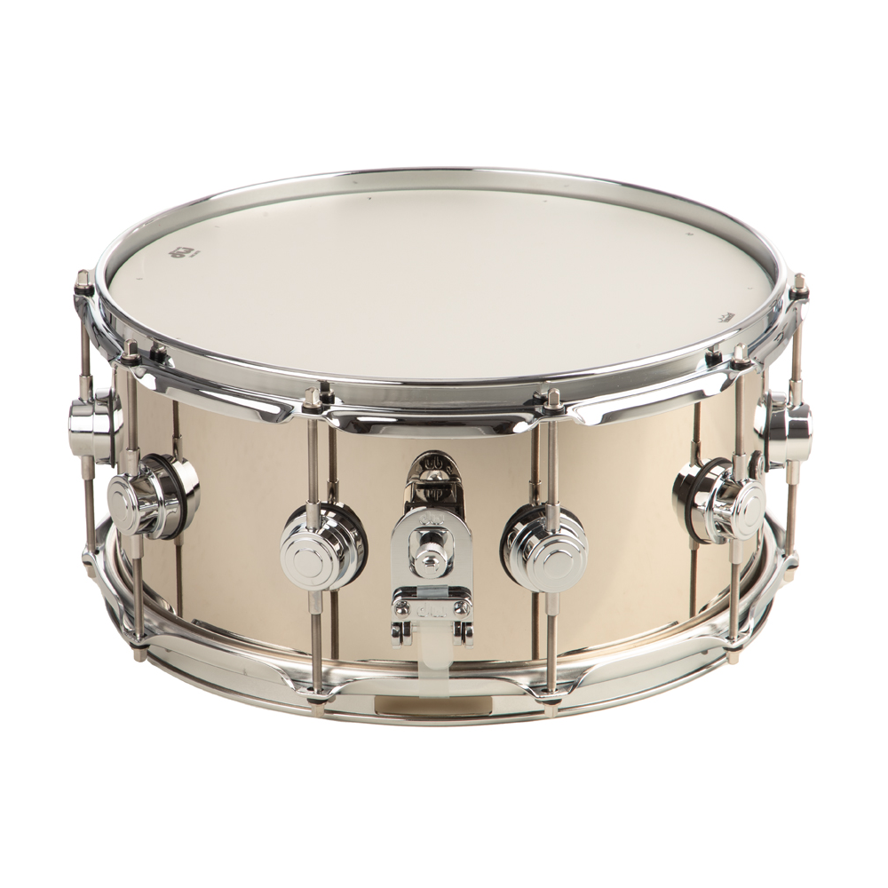 DW Collectors Series 6.5x14 Nickel Over Brass Snare Drum - Chrome Hardware