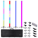 Jmaz Lighting Electro T4 4PK 4 Pack Led Battery Powered IP65 Outdoor Tube with Charging Case