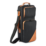 GARD 4-ECSK Elite Compact Double Trumpet Gig Bag - Black Cordura with Leather Trim