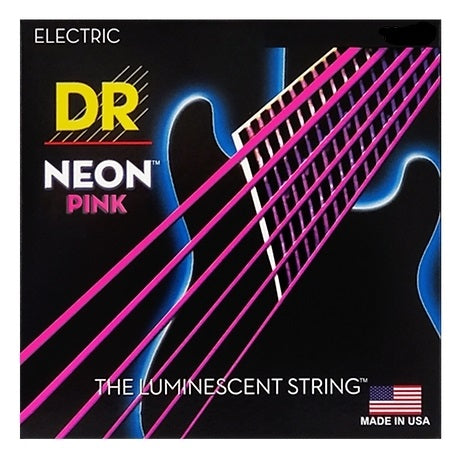 DR Strings NPE-9 Electric Guitar Strings - Pink