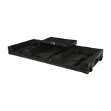 Pro X XS-CDM3KV10A9 WLTBL Fits 2x Pioneer CDJ 3000X Case / Pioneer DJM V10 / A9 Mixer w/ Laptop Shelf, All Black and Low profile Wheels
