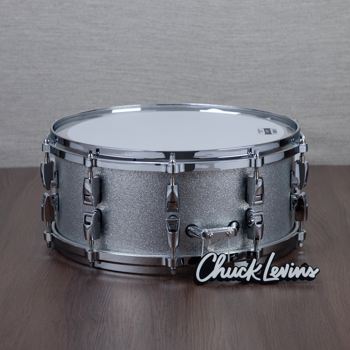 Yamaha 6 x 14-Inch Absolute Hybrid Maple Snare Drum - Silver Sparkle