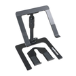 ProX T-LPS900BLK Folding DJ Laptop Stand with Adjustable Height Accessory Tray Carrying Bag - Black