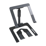 ProX T-LPS900BLK Folding DJ Laptop Stand with Adjustable Height Accessory Tray Carrying Bag - Black