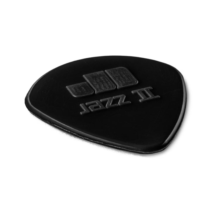Dunlop 47P2S Stiffo Nylon Jazz II Guitar Pick - 1.18mm - Black (6-Pack)