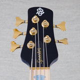 Spector Euro 5 LT Poplar Burl Over Ash 5-String Electric Bass Guitar - Faded Light Blue Gloss - CHUCKSCLUSIVE - #]C121NB23331
