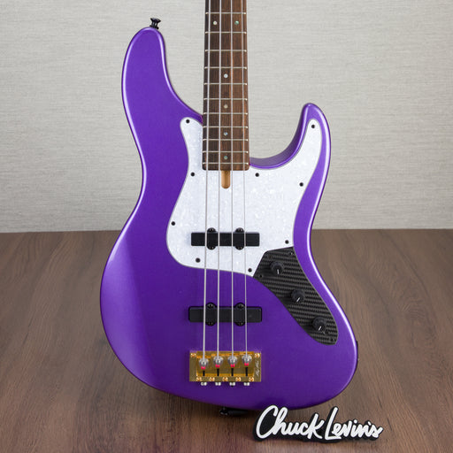 Brubacker USA JXB-4 Standard Electric Bass Guitar - Purple Standard - #016-21