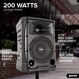 Gemini GPSS-650 Portable Professional PA System