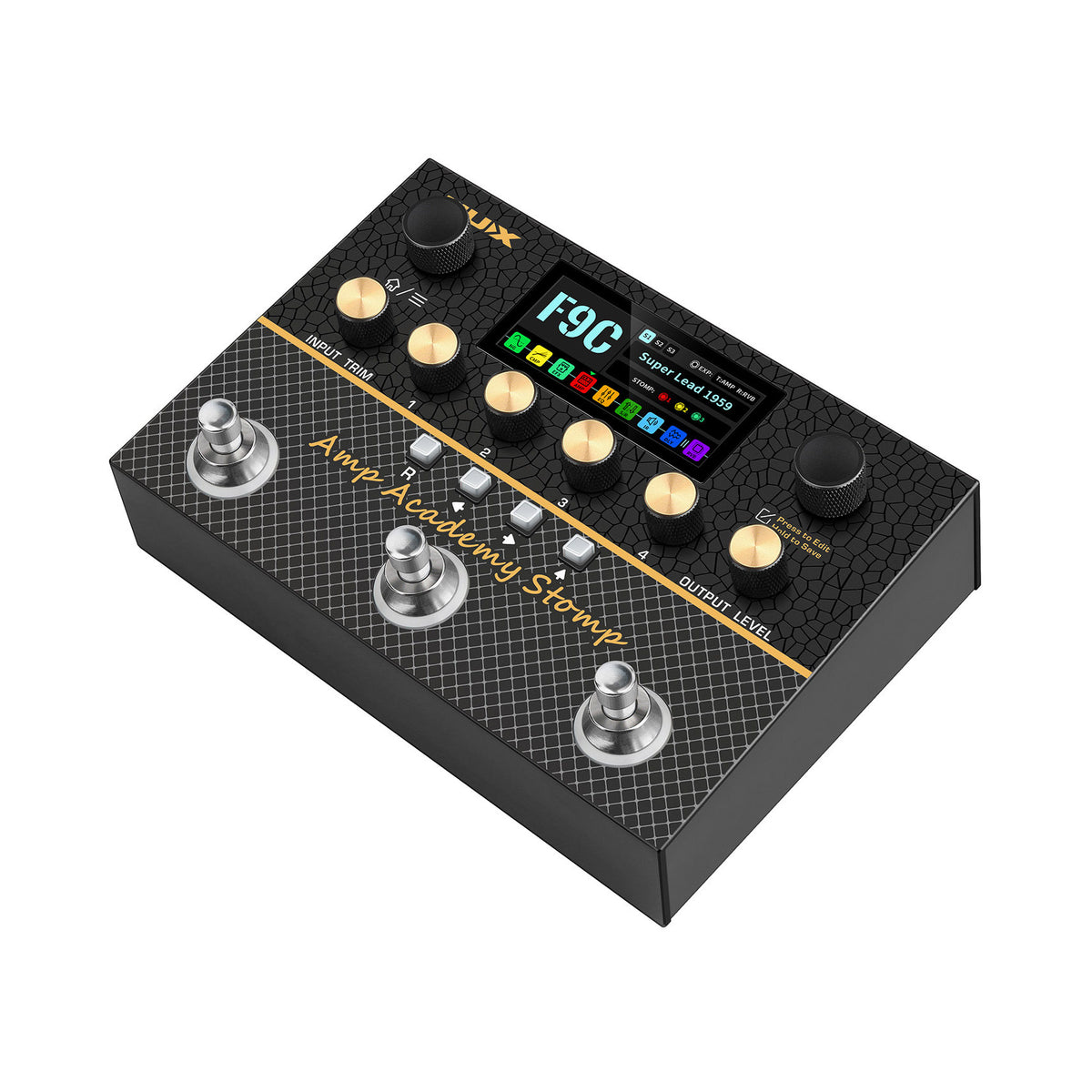 Nux Amp Acadermy Stomp Compact Guitar Amplifier Modeler