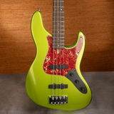 Brubaker JXB-4 Standard Bass Guitar - Green Metallic - New