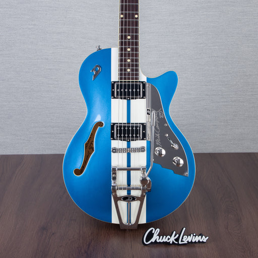 Duesenberg Alliance Series Mike Campbell 30th Anniversary Semi-Hollow Electric Guitar - Blue and White Metallic