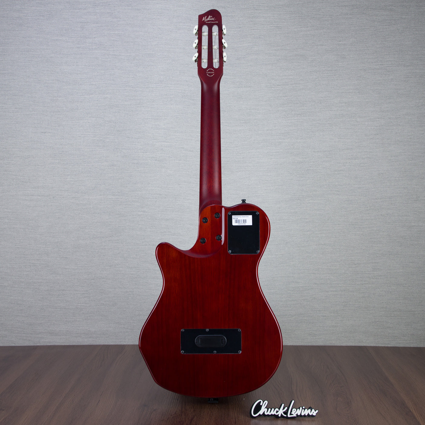 Godin MultiAc Grand Concert SA Nylon String Acoustic-Electric Guitar - Trans Black - CHUCKSCLUSIVE - #24311170