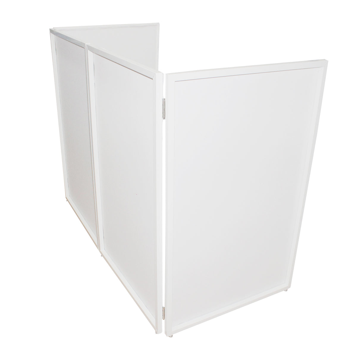ProX XF-4X3048W MK2 Four Panel Collapse and Go DJ Facade with White Frame and Carry Bag