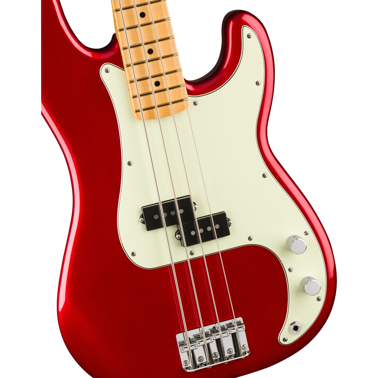 Fender 75th Anniversary Player II Precision Electric Bass Guitar, Maple Fingerboard - Candy Apple Red