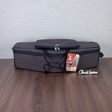 Marcus Bonna Double Case for Tenor and Soprano Sax with Fixed Straight Neck - Carbon Fiber - Dark Brown