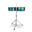 Latin Percussion LP257-TS Tony Succar Signature Timbales - Rainbow Chrome