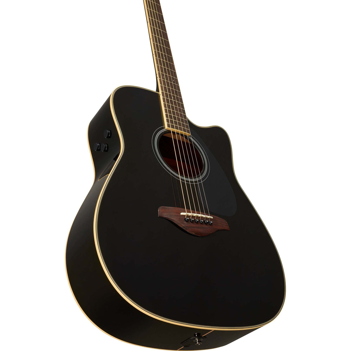 Yamaha FGC-TA Transacousitc Acoustic Electric Guitar - Black